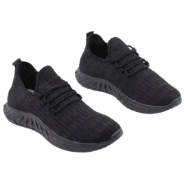 czarne-buty-sporotwe-damskie-do-biegania-adidasy-plaskie-wsuwane-sznurowane