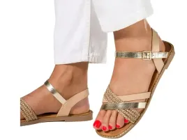 bezowe-sandaly-damskie-na-ozdobnej-plaskiej-podeszwie-paski-na-krzyz-r-41