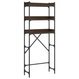 regal-nad-pralke-brazowy-dab-67x25x163-cm