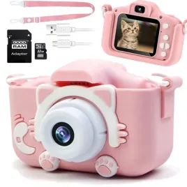 aparat-cyfrowy-dla-dzieci-kotek-rozowy-karta-32gb-kamera-x5-hd