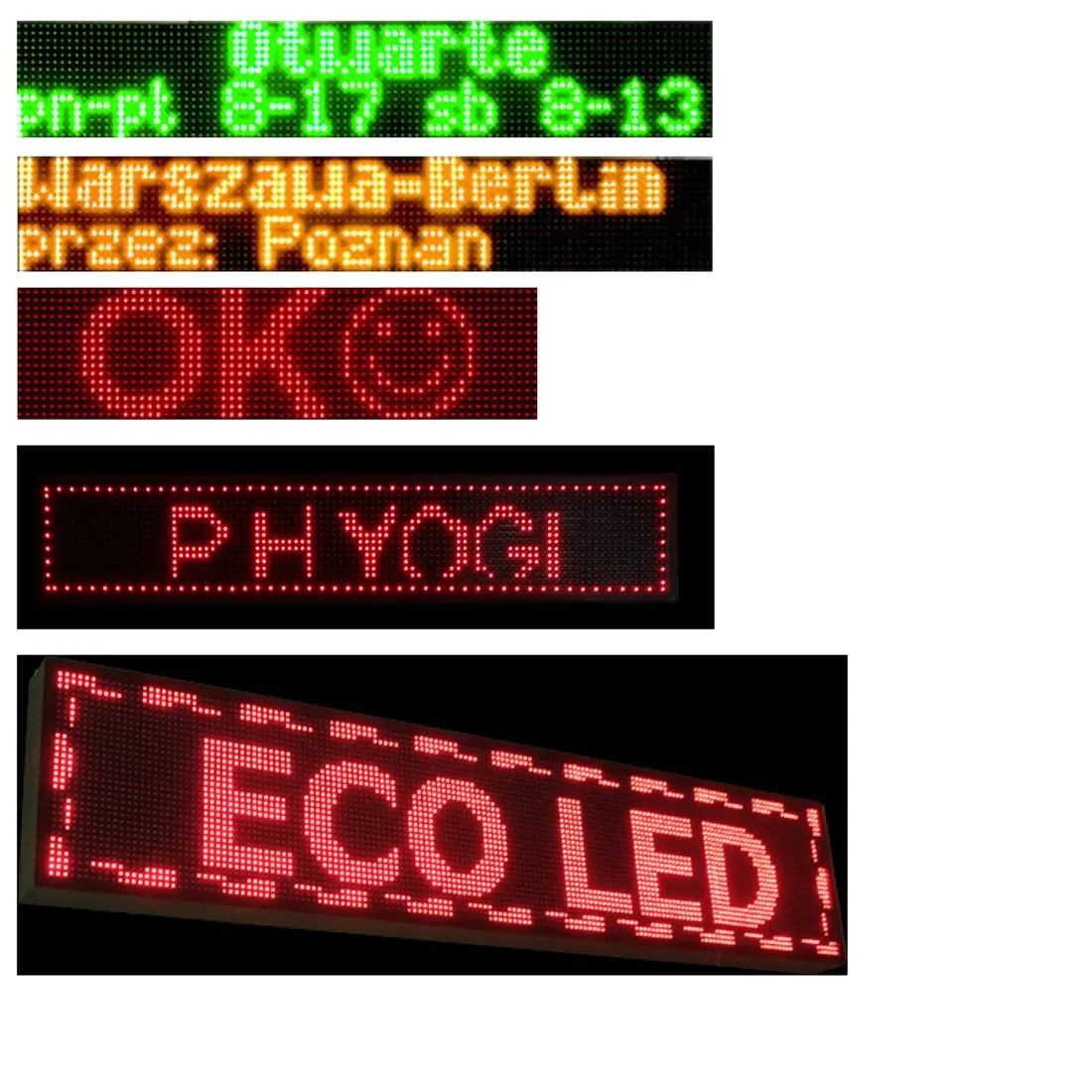 reklama-panel-led-wyswietlacz-tablica-100-20-stan-nowy