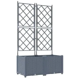 donica-ogrodowa-z-trellem-2-pcs-jasnoszary-80-x-40-x-143-cm-pp