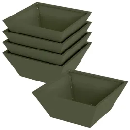 donica-ogrodowa-5-pcs-oliwkowy-40-x-40-x-15-cm-stal