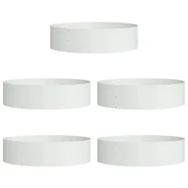 donice-ogrodowe-5-pcs-bialy-80-x-80-x-20-cm-stal