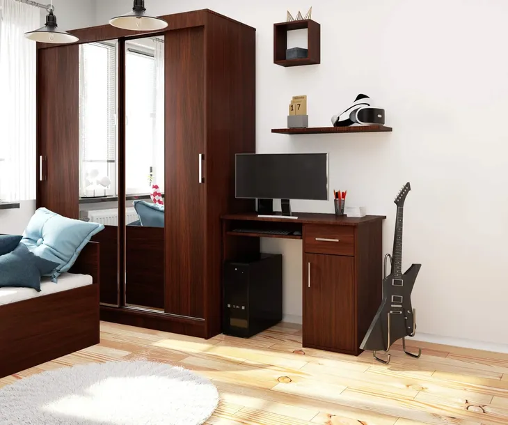 biurko-komputerowe-pin-wolnostojace-90-cm-1-szuflada-1-drzwi-3-polki-wenge-montaz-meble-do-samodzielnego-montazu