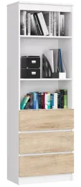 duzy-regal-bialy-sonoma-60-cm-3-polki-3-szuflady