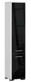 regal-lazienkowy-5-polek-biel-czarny-polysk-140-cm