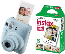 aparat-fujifilm-instax-mini-12-niebieski-wklad-biala-ramka