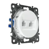 gniazdo-rj45-rj11-biale-oval-stan-nowy