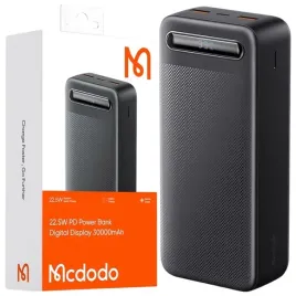 mcdodo-powerbank-30000mah-z-wyswietlaczem-3x-usb-usb-c-225w-kabel-usb-c