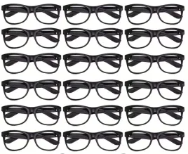 10x-okulary-ramki-bez-szkla-akcesoria-urodzinowe-imprezowe-cosplay-czarne