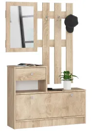 zestaw-mebli-na-przedpokoj-90-cm-lustro-wieszak-1-drzwi-1-szuflada-sonoma