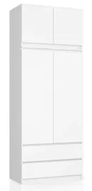 szafa-z-nadstawka-dwudrzwiowa-90-cm-2-szuflady-duza-pojemna-garderoba-biala
