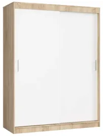 szafa-przesuwna-garderoba-150-cm-sypialnia-2-drzwi-6-polek-dab-sonoma-biala