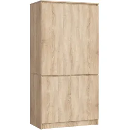 szafa-czterodrzwiowa-90-cm-sypialnia-4-drzwi-4-polki-pojemna-dab-sonoma