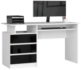 wolnostojace-biurko-biale-czarne-polysk-szuflady