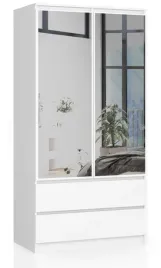 szafa-dla-dziecka-biala-z-lustrem-4-polki-90-cm