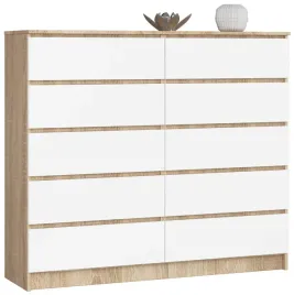 komoda-do-salonu-dab-sonoma-biala-140-10-szuflad