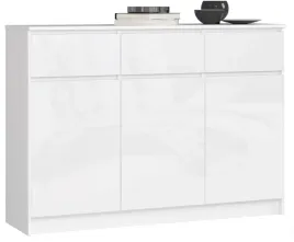 komoda-salon-pojemna-140-biala-3-szuflady-polysk