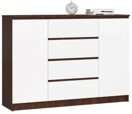 komoda-z-szufladami-140-wenge-biala-4-szuflady