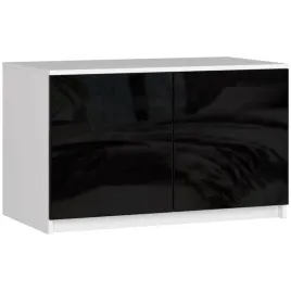 nadstawka-na-szafe-90-cm-biala-czarna-przedpokoj