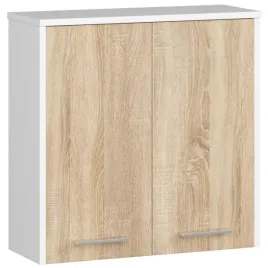 biala-szafka-do-lazienki-wiszaca-60-cm-dab-sonoma