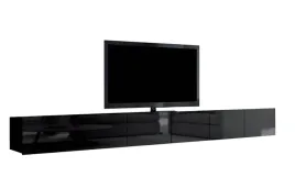stolik-rtv-czarny-polysk-300cm-wiszacy-lub-stojacy