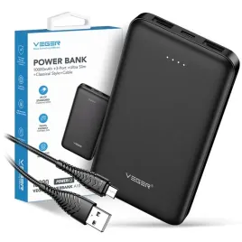 powerbank-veger-a10-bateria-10000-mah-2xusb-czarny-ultra-slim-lekki-kabel