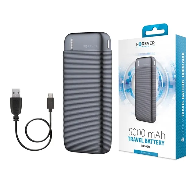 forever-powerbank-5000-mah-czarny-material-obudowy-metal-tworzywo-sztuczne
