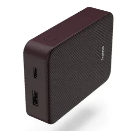 powerbank-10000-mah-hama-color-usb-c-usb-a-power-bank-bordowy