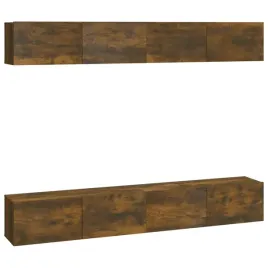 scienne-szafki-tv-4-szt-przydymiony-dab-100x30x30-cm