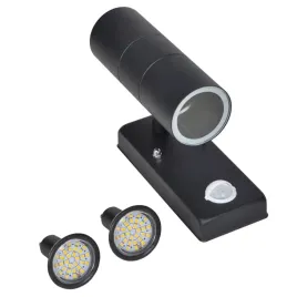 cylindryczna-lampa-scienna-led-z-sensorem-stal-nierdzewna-czarna