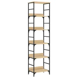 regal-na-ksiazki-industrialny-5-polek-dab-sonoma-50x33x1885-cm