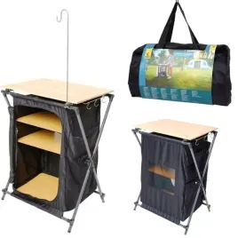 szafka-skladana-z-polkami-kempingowa-pod-namiot-przyczepa-czarna-60x85x46cm