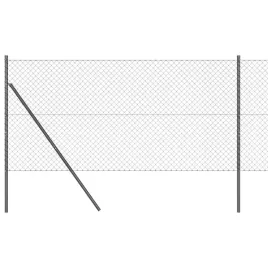 ogrodzenie-z-ogniw-ze-slupkami-szary-1-x-10-m-stal