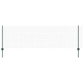 ogrodzenie-z-slupkami-zielony-0-8-x-25-m-stal
