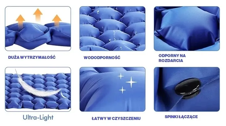 mata-materac-samopompujacy-pompka-gratis-stan-nowy