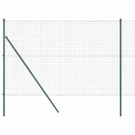 ogrodzenie-z-slupkami-zielony-1-6-x-10-m-stal