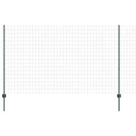 ogrodzenie-z-slupkami-zielony-1-4-x-10-m-stal