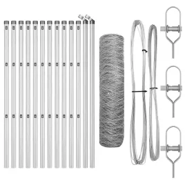 ogrodzenie-z-slupkami-srebrny-0-4-x-25-m-stal-pokryta-pcv