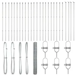 ogrodzenie-z-slupkami-srebrny-1-x-50-m-stal-pokryta-pcv