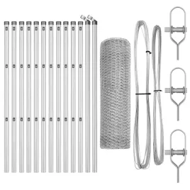 ogrodzenie-z-slupkami-srebrny-0-8-x-25-m-stal-pokryta-pcv