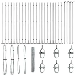 ogrodzenie-z-slupkami-srebrny-1-2-x-50-m-stal-pokryta-pcv