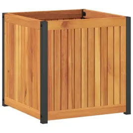 donica-ogrodowa-45x45x44-cm-lite-drewno-akacjowe-i-stal