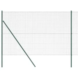 ogrodzenie-z-slupkami-zielony-1-5-x-10-m-stal