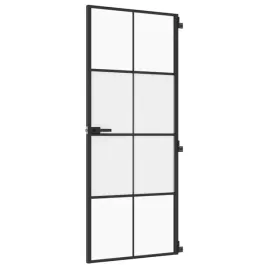 drzwi-wewnetrzne-czarne-83x2015-cm-szklo-i-aluminium