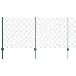 ogrodzenie-z-slupkami-zielony-1-x-25-m-stal