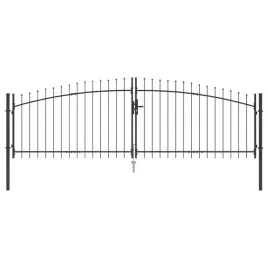 brama-ogrodowa-z-blokada-szary-150-x-400-cm-stal