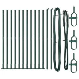 slupki-ogrodzeniowe-13-pcs-zielony-o32mm-160-cm