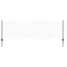 ogrodzenie-z-slupkami-zielony-0-8-x-100-m-stal